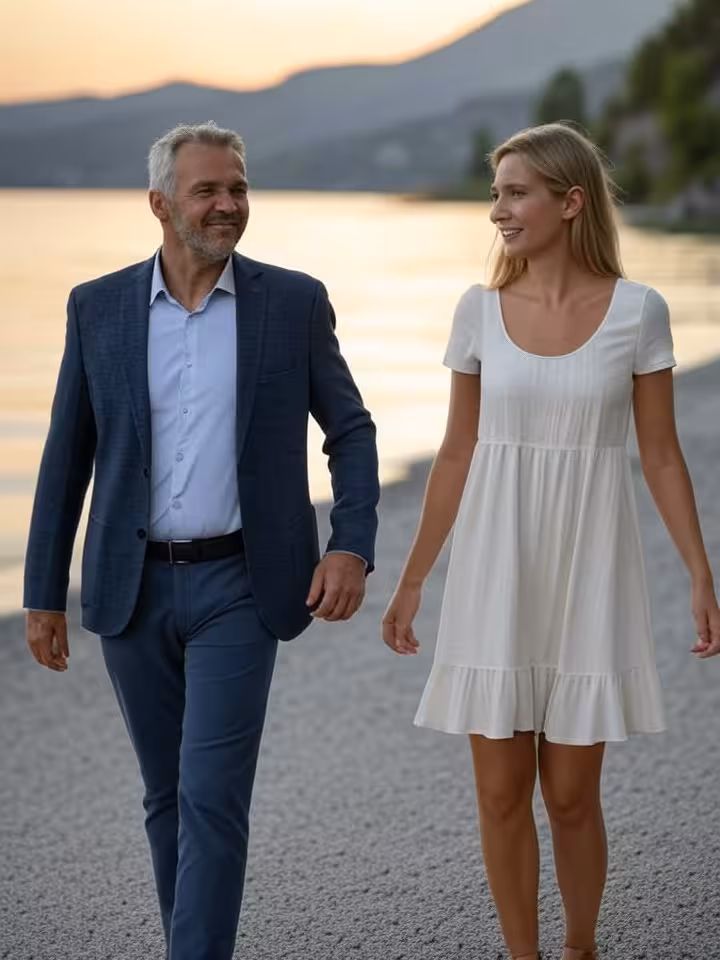 Spaziergang am österreichischen See – gemeinsame Zeit als Basis für echte Gefühle