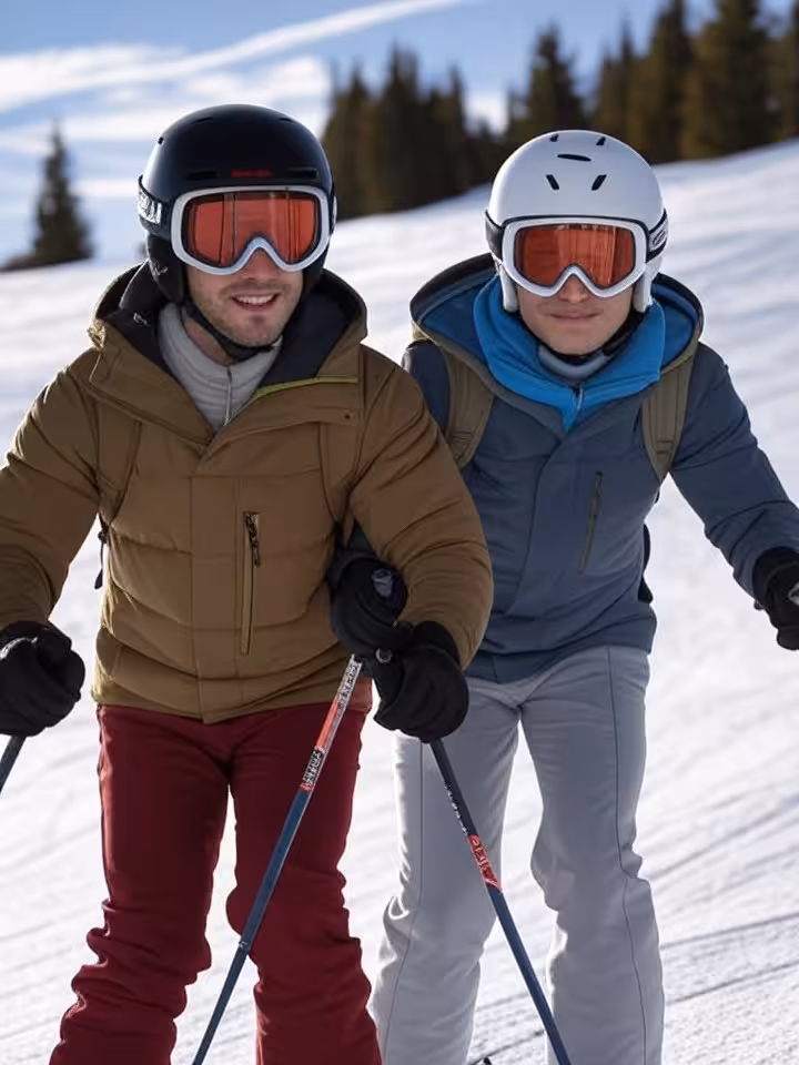 Gemeinsamer Skitag im exklusiven Skigebiet nahe Innsbruck