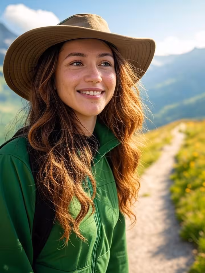 Frau beim Wandern in den österreichischen Bergen – Freiheit und Neuanfang nach dem Sugar Dating